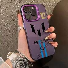 Football Superstar Messi Jersey Phone Case For IPhone 16 15 14 13 12 11 Pro Max X XR XS Max 8 7 Plus Anti-Drop Matte Back Cover Drop-Resistant, Gifts - 混合顏色 1 - 查看 3