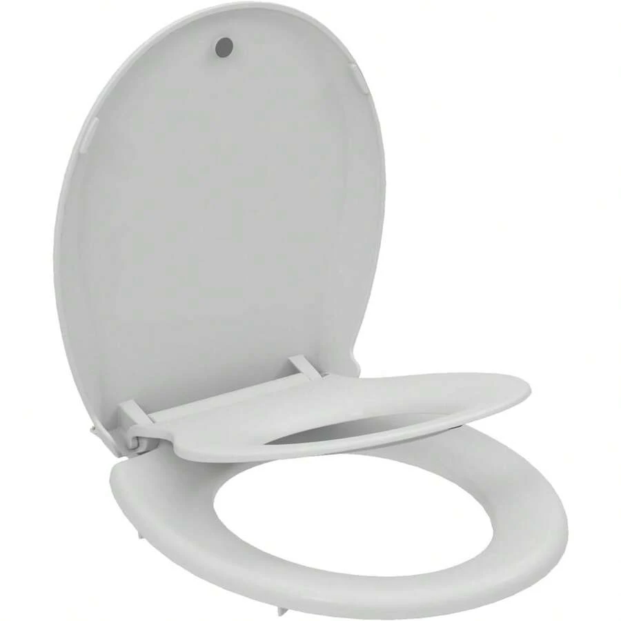 Toilet Seat With Built-In Toddler Potty Training Seat, Mother And Child Cover, Slow Close, Easy To Install. - White - View 1