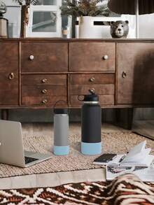 1pc Silicone Anti-Slip Water Bottle Boot Protector - Protects And Grips Your Water Bottle For Easy Handling - Multicolor - View 8