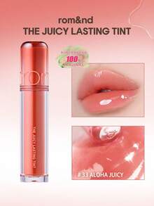 Rom&nd رومند جوسي لاستنج تينت شفاه 33 ألوها جوسي، ذو قوام جيلي، مرطب ولامع، غير لزج، قابل للتراكم، خفيف الوزن وطويل الأمد، بمطبق قلب مائل، بحجم جيب، جاهز للاستخدام للإضاءة المكتبية في 5 ثوان، مكياج كوري - 33 ألوها جوسي - مشاهدة 2