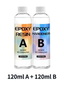 240ml/500ml Transparent Epoxy Resin Glue, For Crafts, Jewelry Making Kits, Jewelry, Tabletop, Molds - Epoxy Resin - View 10