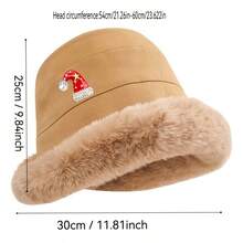 قبعة دلو صوفية سميكة ودافئة للنساء للارتداء في فصلي الخريف والشتاء. هذه قبعة بسيطة وأنيقة بطانة فاخرة لتبقيك دافئة وتحمي أذنيك في الشتاء البارد. مناسبة لجميع أنواع حفلات العطلات لتقديم هدايا