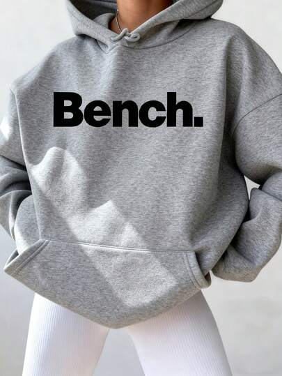 BENCH Graphic Oversized Casual Sweatshirt, Back To School Fall Clothes For Women