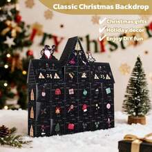 GWHOLE Advent Calendar Box To Fill 2025, 24 Days Christmas &Amp; Halloween Countdown Box, Black Stackable Drative Gift Box For DIY Christmas Surprises &Amp; Holiday Décor - đen - Xem 5