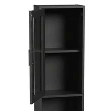 Advwin Wall-Mount Barber Station Salon Table With Storage Drawers, Shelves & Hair Dryer Holders, Professional Beauty Salon Furniture For Barbershop Or Home Studio, Perfect Holiday Gift For Stylists & Holiday Salon Upgrade (Mirror Not Included) - 黑色 - 查看 3