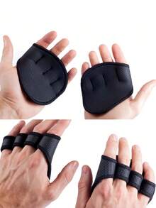 Lifting Palm Dumbbell Grips Pads Breathable Gym Workout Gloves Anti Skid Weight Cross Training Gloves For Hand Protector Fitness Sports Gloves For Men And Women The Alternative To Lifting Pads For Weightlifting Calisthenics Gym Accessories - Multicolor - View 3