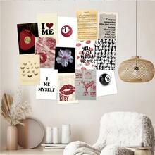 50张复古音乐明信片套装 | 艺术墙饰卡片 | 复古独特的卧室/宿舍/家居拼贴装饰卡片（4x6英寸）白色盒装 - 套裝 - 查看 4