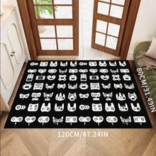 Alfombra de área con diseño de control de juegos creativo moderno, lavable a máquina, con respaldo antideslizante, de fibra de poliéster, hecha a máquina, alfombra de baño para sala de estar, dormitorio, decoración de oficina en casa - 1 pieza - Multicolor - Ver 45