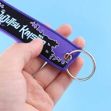 1pc Anime Gojo, Geto, Mgeumi, Yuji, Sukuna, Toge Cartoon Keychain Pendant, Fabric Keyring, Office ID Badge Holder, Phone Charm, Car Key Chain, Backpack Decoration, Gift For Students, Holidays - Multicolor - View 4