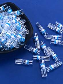 10/50/100/200pcs Disposable Cigarette Filters, Coarse/Medium/Fine 3-In-1 Throwaway Tar Collector, Multi-Layer Filtration One-Time Cigarette Mouthpiece, Smoking, Zigaretten - Blue - View 3