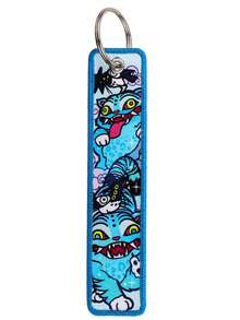 6件套卡通人物、韩流明星、钥匙扣、织唛、包包挂饰、布艺钥匙扣，圣诞节、情人节、复活节派对礼品、收藏玩具