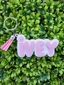 Personalized Floral/Bow Name Tags, Suitable For Backpacks, Luggage, Diaper Bags, Can Customize Name Tags, Teen's Name Keychains, Customized Lunch Box Labels, Schoolbag Labels, Teen's Gifts - Multicolor - View 6