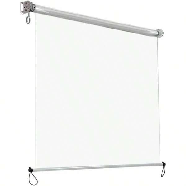 Outdoor Blinds, 1.5x 2.4m PVC Roller Blind Window Retractable Awning Shade Sail Insulation Balcony Privacy Screen Sunscreen Indoor Bedroom Kitchen Garden Patio Car, With Bracket