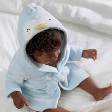 Gerber - Albornoz(0-9 Meses Azul Penguin) - Multicolor - Ver 2