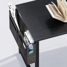 40inch Computer Desk With Storage Bag&Amp;Metal Legs,Home Office Desk With Headphone Hook, Modern Computer Tale, Writing T...