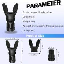 1件装肺活量阻力呼吸训练器，便携式肌肉呼吸训练设备，可调节 - 多色可选，沙滩必备，沙滩配件，泳池漂浮物 - 呼吸訓練器 - 查看 8