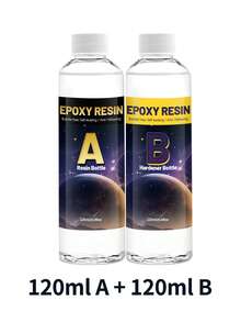 Bộ nhựa epoxy 240ml/500ml, thích hợp cho nghệ thuật, trang sức, đồ thủ công mỹ nghệ, cốc thủy tinh và các sản phẩm thủ công tự làm khác. - Nhựa Epoxy - Xem 3