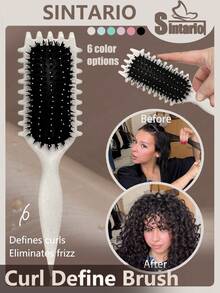 2026新款猪鬃毛造型梳，卷发定型梳，女士卷发造型梳