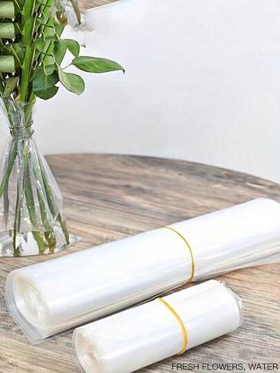 10/30/50pcs Transparent Cellophane Gift Bags, Fresh Flower Water Retention Bags For Freshness And Moisture Retention, Flower Bouquet Packaging Paper Wrapped Flower Material PE Transparent Bags, Flower Arrangement Packaging Bags, Suitable For Flower Bouquet Storage And Water Retention, Transparent Sealed Bags For Flower Shops(There Will Be An Error Of 2-3cm)