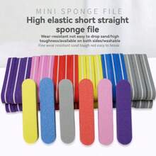 10pcs Professional Half-Moon Wood Chip File Simple Nail File True Nail Chip Thin File Nail Manicure Manicure Type Polishing Nail File - Multicolor - View 1