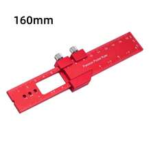 木工多功能尺，测量工具，精密铝合金T型尺，定位标记尺，16/20/30厘米量规和测量工具 DIY工具 - 紅色 - 查看 15