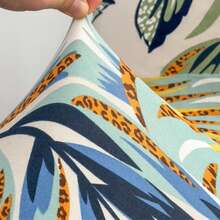 1件装高弹数码印花可拆卸沙发坐垫套，面料柔软舒适，可重复使用数码印花牛奶丝弹力沙发套，四季皆宜