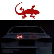 1pc Reflective Lizard Car Sticker - Lucky Charm Sticker, Scratch-Resistant Safety Sticker, Suitable For Cars, Motorcycles, Trucks, High Visibility Nighttime Reflective, Waterproof And Sunproof, Vehicle Decor - Multicolor - View 8