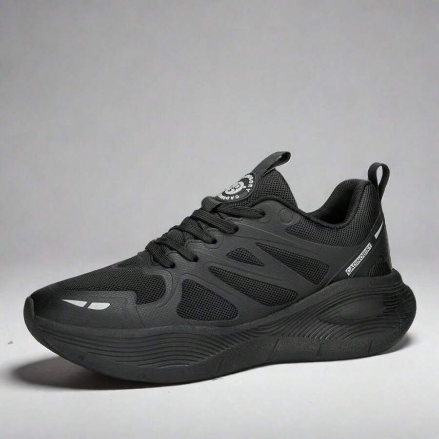 Men Casual Athletic Shoes - All Black - View 1