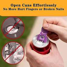 6PCS Colorful Can Tab Openers & Leak-Proof Drink Covers – One-Hand Soda Can Opener And Reusable Protector Caps For Beer, Soda, And Aluminum Cans