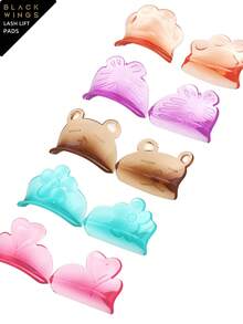 BLACKWINGS 1 Pair Reusable Eyelash Lift Kit, Includes Eyelash Perm Pad, Silicone Eyelash Lift Pads, Eyelash Curler, Applicator, Eyelash Lift Perm Solution - Multicolor - View 3