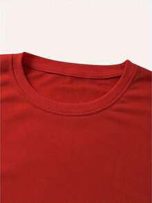 Fall Outfit For WomenWomen's "I'M THAT GRANDMA" Letter Print Crew Neck Sweatshirt - Casual Relaxed Fit Brown Pullover, Machine Washable All-Season Comfort For Casual Attire, Grandma Sweatshirt, Humorous Gift Apparel, Playful Text Design, Soft Fabric-Autumn Clothing 320G Women's Crew Neck Sweatshirt - Street-Ready Chic For Workday Runs ​ Loose And Comfortablechristmas Outfit Women - 紅色 - 查看 5