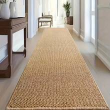 1 件装超长走廊地垫 - 大号棕色走廊地垫，适用于走廊、客厅、厨房 - 超长地垫 - 耐用棕色地垫，适合人流量大的区域 - 易于清洁，现代家居装饰 - 长方形走廊地垫，适用于卧室和室内 - 结实编织设计地垫，厚实地毯，超大客厅地毯，走廊地毯，客厅大地毯，超大地垫