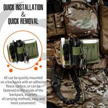 1PC Tactical Module Storage Bag EDC Elastic Storage Bag Insert Bag Elastic Back Hook Plate Backpack Storage Accessories - Multicolor - View 6