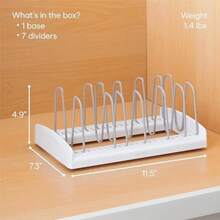 YouCopia StoreMore Organizador de tapa ajustable, estándar, color blanco(Estándar Soporte para tapa) - Multicolor - Ver 3