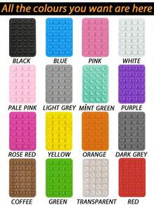 1个硅胶吸盘手机壳支架,吸盘手机支架,Octobuddy,粘性手机支架,适用于智能手机 - 彩色 - 查看 21