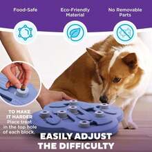 Outward Hound By Nina Ottosson Dog Hide N' Slide Treat Puzzle Enrichment Toy, Level 2 Intermediate, Purple, Composite - ColorB - 查看 4