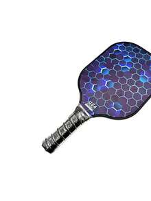 Competitive Specialized Pickleball Paddle With Honeycomb Grid Full Set Of Glass Fiber Professional-Level Serve Kit And Four Balls - Multicolor - View 2