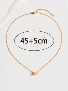 قلادة حرف من A إلى Z أنيقة، قلادة من الفولاذ المقاوم للصدأ بطراز بوهيمي، هدية مجوهرات للعائلة والأصدقاء والمراهقين - ذهبي أصفر - مشاهدة 3