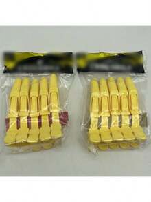 10 st/5 st krokodilhårspännen, professionella salongsspännen med munspänne, hårtillbehörsset - sömlösa spännen med munspänne [röd, vit, svart, lila, gul, blå] för styling och positionering, hårtillbehör av salongskvalitet för hemmabruk, sminkborttagning, ansiktstvätt och fritidsbruk, hårstyling för hemmabruk | texturspännen | slitstarka håraccessoarer, hårspännen - Multifärgad - Visa 13