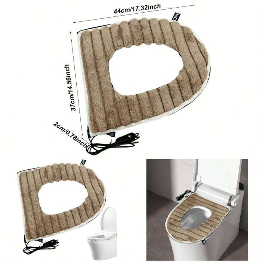 Toilet Covers - Heated Toilet Toilet Warmer Temperature Adjustable Toilet Pad Winter Toilet Cover Pad Warmer Powered Heating Warm Toilet Cover Toilet - Caqui - Ver 1