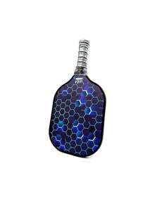 Competitive Specialized Pickleball Paddle With Honeycomb Grid Full Set Of Glass Fiber Professional-Level Serve Kit And Four Balls - Multicolor - View 5