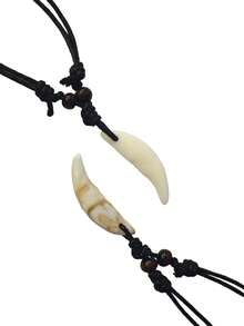 这款酷炫的狼牙吊坠项链适合日常佩戴、度假和约会场合，也是一份令人惊喜的精致小礼物。 - 狼牙吊墜項鍊 - 查看 5