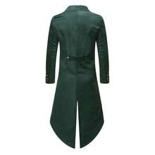 Men's Red & Green Asymmetrical Button Tailcoat, Tuxedo Men, Costumes Men Holiday Party & Masquerade Ball Gala,Traje De Hombre Elegante,De Hombre,Costumes Men,Men,Please Check Size Chart Before Purchasing. - 綠色 - 查看 2