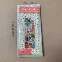 DIY十字绣书签套装/十字绣礼品套装，十字绣书签，书签套装，十字绣入门，包含十字绣布、十字绣线、卡片、说明书 - 彩色 - 查看 3