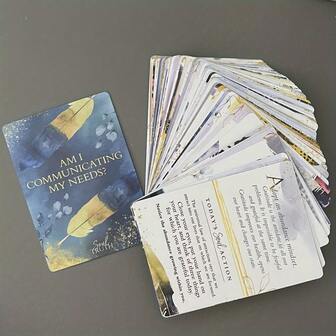 Soul Truth Self-Reflection Oracle Cards - Inspirational Guidance Card Deck, Card Paper Material, Thought-Provoking Party Game, Suitable For Ages 14+