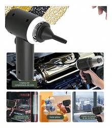 Mini Aspiradora Portátil De Mano Inalámbrica Para HoGAR, AUTO - Negro - Ver 3