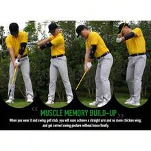 Training Aid Straight Arm Elbow Brace Swing Trainer, Straight Away Swing Trainer Aid To Eliminate Chicken Wing Swing Accessories Practice Equipment Gifts Men Women Beginner - màu đen - Xem 4