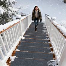 1/4/7/8/15 Pcs Outdoor Stair Treads, Non-Slip Stair Treads For Wooden Steps,Stair Runners For Wood Steps ,Durable Outdoor Stair Mat Non,Stair Treads Non Slip,Indoor And Outdoor Carpet For Stairs, Pet- Outdoor Stair Mat Non-Slip Anti-Scratch -With A Self-Adhesive Backing Stair Treads Reusable Adhesive Backing Prevent Stair Covering Mats From Moving-Stair Treads Easy Installation