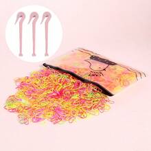 1pc Elastic Hair Band Cutters Disposable Rubber Band Remover Hair Ties Removing Tool Styling Accessories Prevent Hair Pulling Scalp Damage,+1000 Pcs 0.47 Inches Hair Rubber Bands - Multicolor - View 28