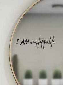 1pc You Look Good|Have A Nice Day|You Are Enough Positive And Uplifting Inspirational Slogans Are Suitable For Use In Bathrooms, Dressing Tables, Makeup Rooms, And Living Room Mirrored Doors, Windows, And Walls Room Decor Home Decor - Multicolor - View 16